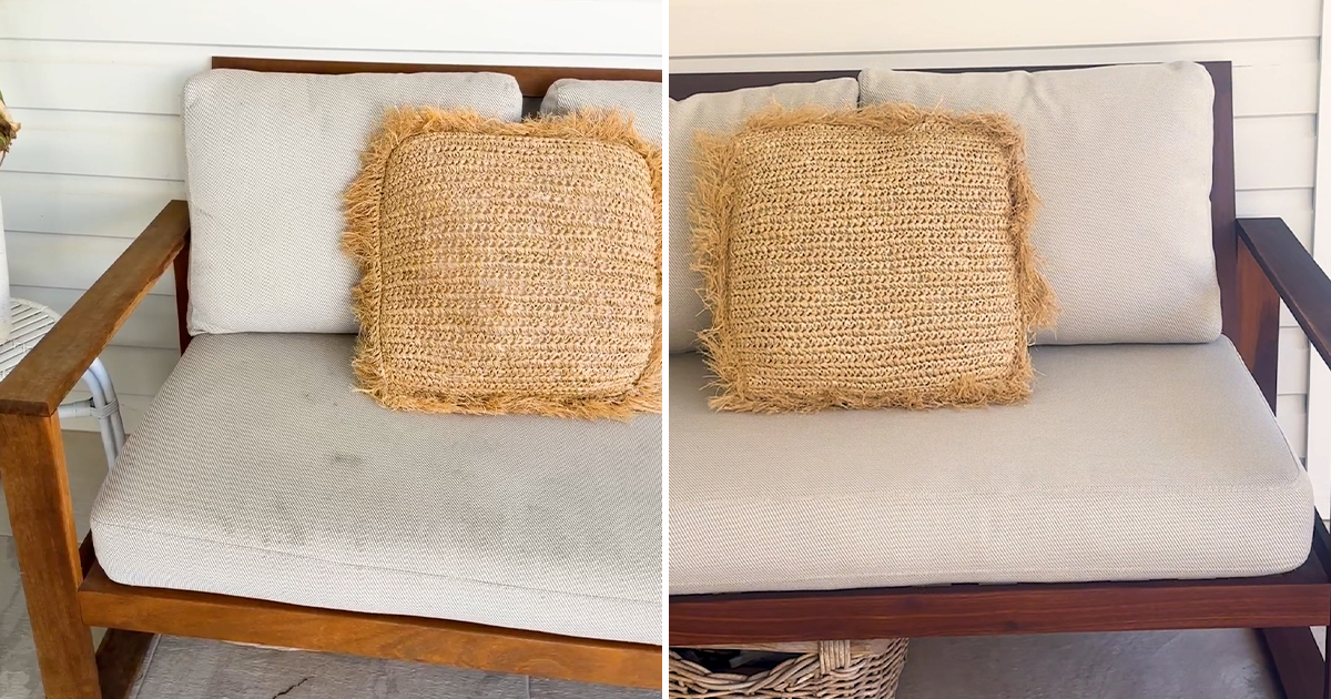 Using Tricleanium To Clean Outdoor Fabric Cushions